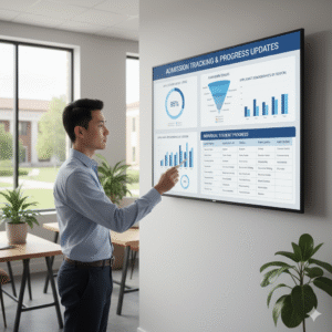 Admission tracking & progress updates