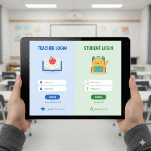 Separate teacher & student logins